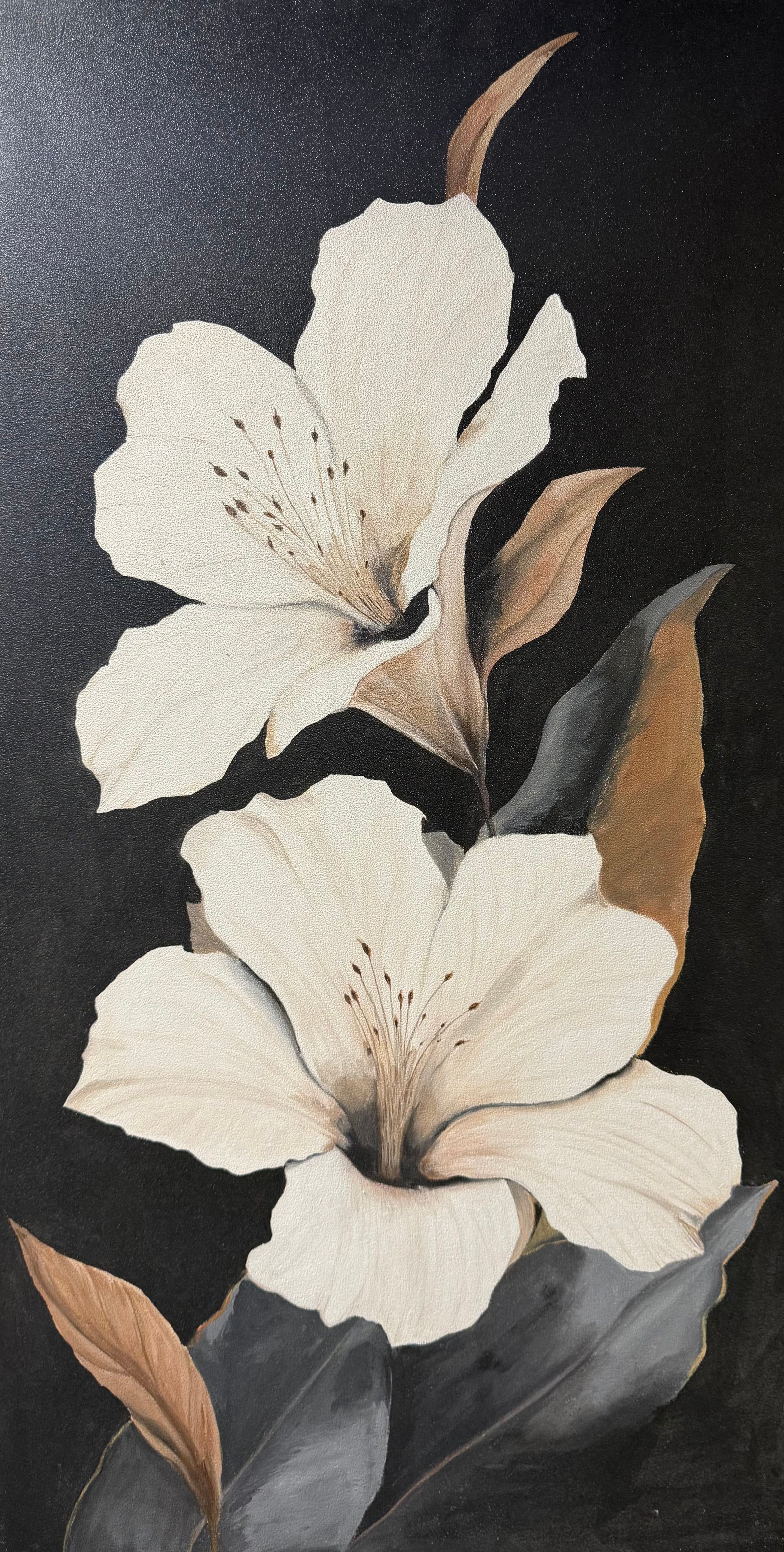 Ivory in Shadow — Acrylic